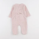 Vertbaudet - pyjama velours rose - 6 mois
