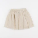 Vertbaudet - jupe beige, or - 36 mois