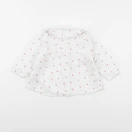 Vertbaudet - blouse blanc - 9 mois