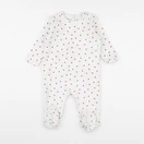 Vertbaudet - pyjama coton blanc - 9 mois