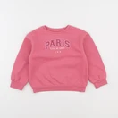 Vertbaudet - sweat rose - 4 ans