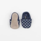 Tape à l'oeil - chaussons bleu, argent - pointure 18/19