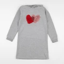 Vertbaudet - robe gris - 10 ans