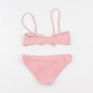 Cyrillus - maillot de bain blanc, orange - 8 ans