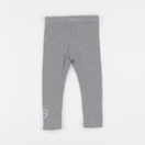IKKS - legging réversible gris - 6/9 mois