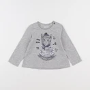 IKKS - tee-shirt gris - 18 mois