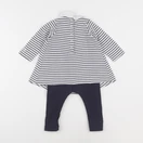 Petit Bateau - combinaison bleu - 12 mois