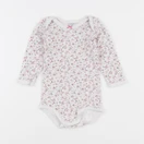 Petit Bateau - body blanc - 12 mois