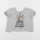 IKKS - sweat court gris - 10 ans