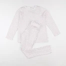 Jacadi - pyjama coton blanc, rose - 12 ans