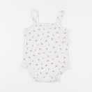 Vertbaudet - body blanc, rouge - 18 mois