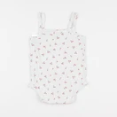 Vertbaudet - body blanc, rouge - 18 mois