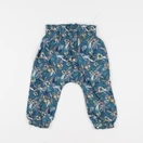 Vertbaudet - pantalon vert, rose - 12 mois