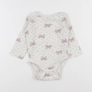 H&M - body beige, rose - 9/12 mois