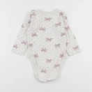 H&M - body beige, rose - 9/12 mois