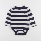 GAP - body tee-shirt bleu, blanc - 6/12 mois