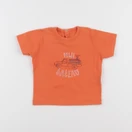 Petit Bateau - tee-shirt orange - 12 mois