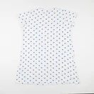 Petit Bateau - chemise de nuit coton blanc, bleu - 14 ans