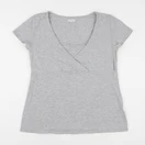 Vertbaudet - tee-shirt grossesse, allaitement gris - 38 à 40