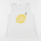 Vertbaudet - débardeur blanc, jaune - 12 ans