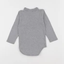 Petit Bateau - body à col gris - 2 ans