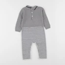 Jacadi - combinaison gris - 12 mois
