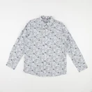 Vertbaudet - chemise blanc, bleu - 12 ans