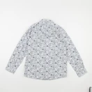 Vertbaudet - chemise blanc, bleu - 12 ans
