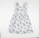 Vertbaudet - robe bleu, blanc - 10/12 ans