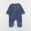 Vertbaudet - pyjama velours bleu - 1 mois