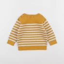 Vertbaudet - pull jaune - 9 mois