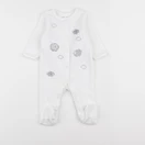 Vertbaudet - pyjama velours blanc - 3 mois