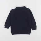 H&M - pull bleu - 6/9 mois