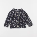 Petit Bateau - sweat bleu - 12 mois