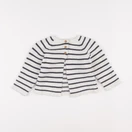 Boutchou - gilet beige, gris - 12 mois