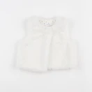 Boutchou - gilet blanc - 6 mois