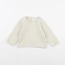 H&M - sweat beige - 6/9 mois