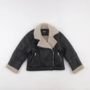 Zara - veste simili cuir noir - 8/9 ans