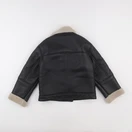 Zara - veste simili cuir noir - 8/9 ans