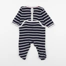 Petit Bateau - pyjama coton bleu - 3 mois