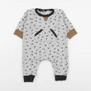 Petit Bateau - combinaison gris - 6 mois