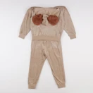 H&M - ensemble marron - 3/4 ans