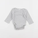 H&M - body gris - 0/1 mois