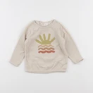H&M - sweat beige - 6/9 mois