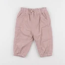 Vertbaudet - pantalon doublé rose - 12 mois