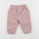 Vertbaudet - pantalon doublé rose - 12 mois