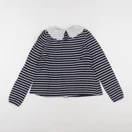Vertbaudet - tee-shirt bleu, blanc - 10 ans
