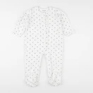 Vertbaudet - pyjama velours blanc - 2 ans