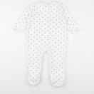 Vertbaudet - pyjama velours blanc - 2 ans