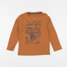 Vertbaudet - tee-shirt marron - 4 ans
